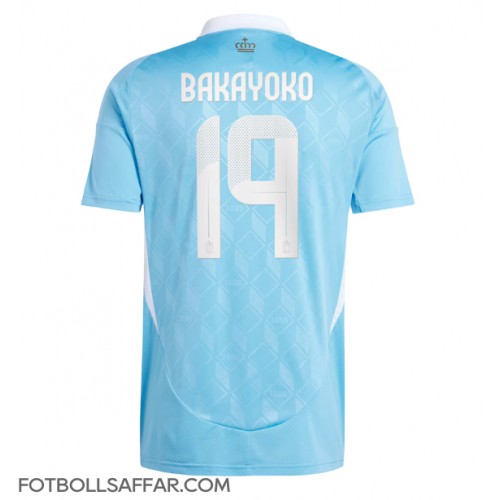 Belgien Johan Bakayoko #19 Bortatröja EM 2024 Kortärmad